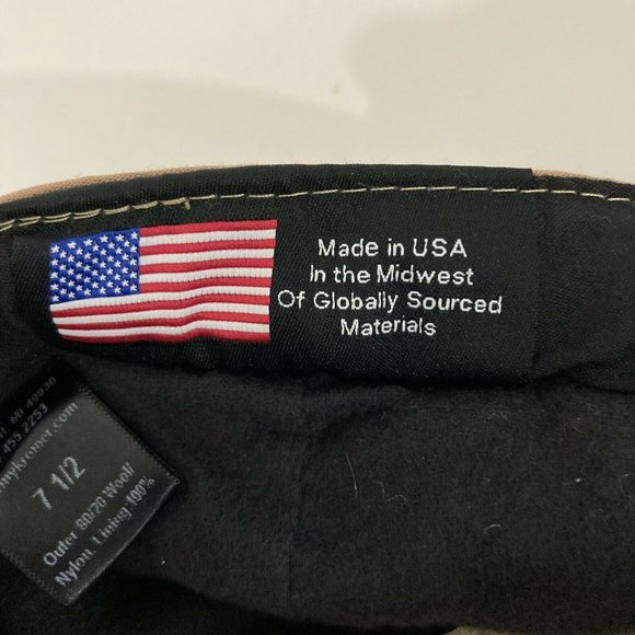 Stormy Kromer Original Kromer Cap - Winter Wool Hat with Earflap Olive 7 1/2 - Picture 6 of 8